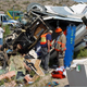 The crash scene involving the Haeger family, whose RV had Goodyear G159 tires. Photo provided by David Kurtz